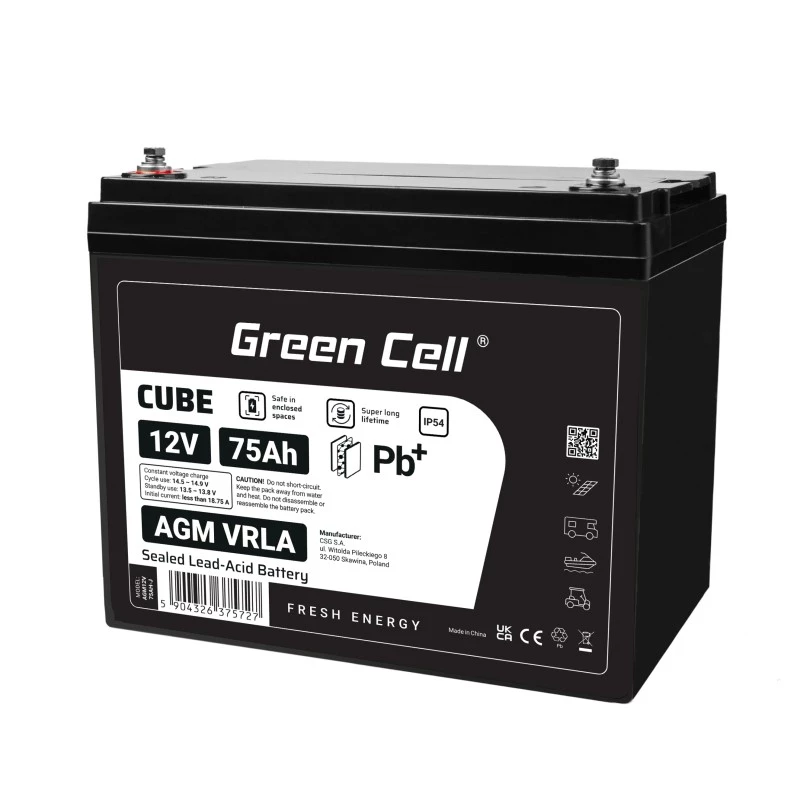 Battery AGM VRLA 12V 75Ah IP54