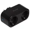 TUYA WiFi-controlled double smart socket, black