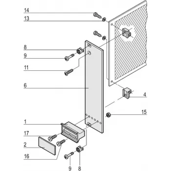 SCHROFF PIU2 3U 10HP DUAL FINISH - Rack-Accessory - 3 HE (20818023)