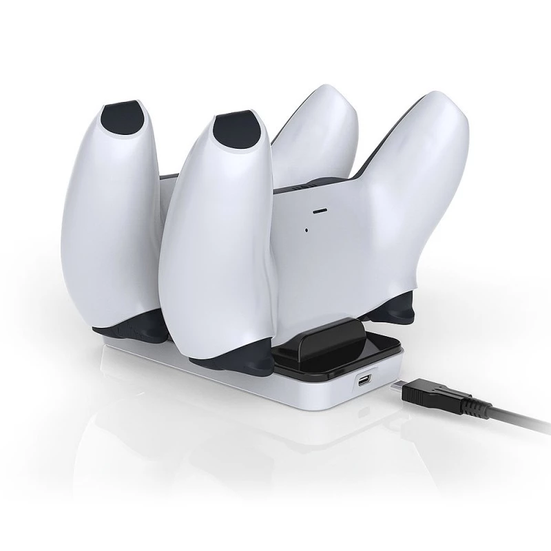 Charging Dock SUBSONIC SA5608 for PlayStation 5 controllers with dual fast-charge bays and LED indicators