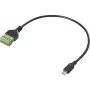 Renkforce USB 2.0 Adapter Cable[1x 2.0 Plug Micro-B - 1x Clamp Connection] RF-6443956 30 (RF-6443956)