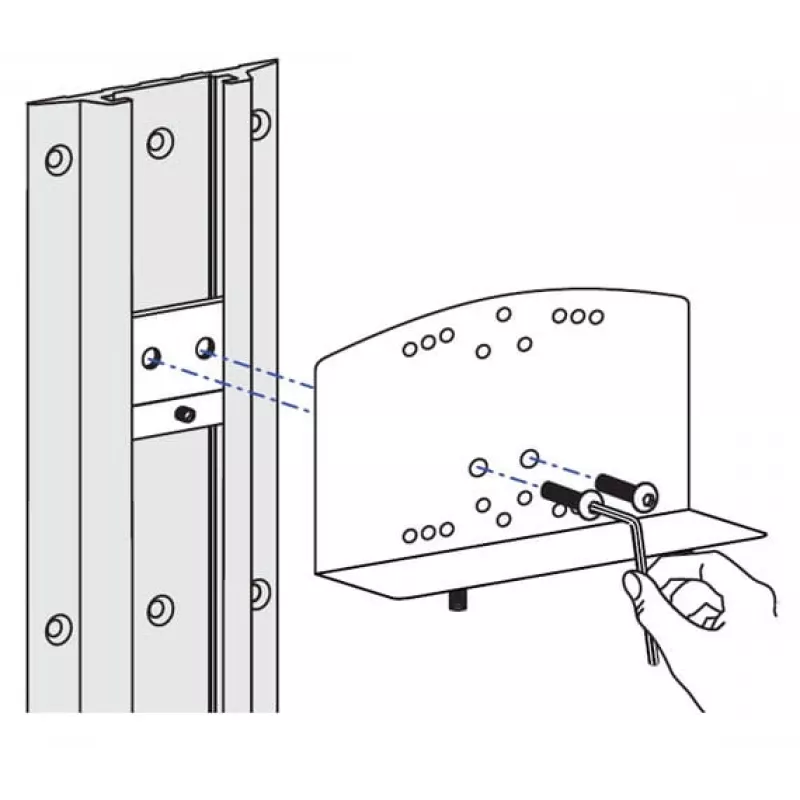 Track Mount Bracket Kit for CPU Holders Ergotron 60-156