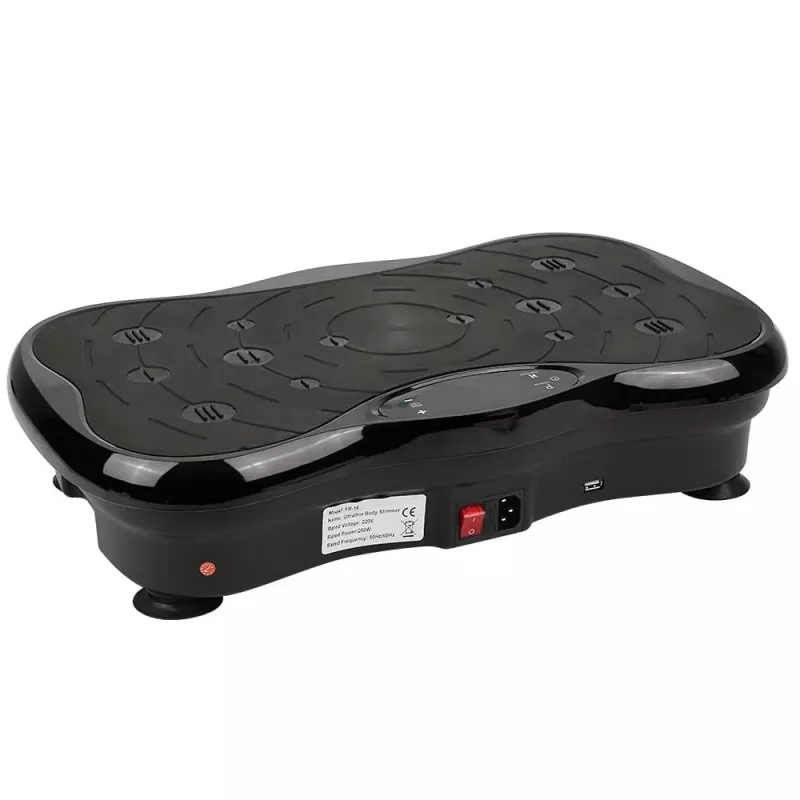 Extralink Vibration Platform for Exercise Fitness Moonwalk Spinmove Black