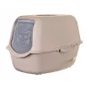 Litter box DIAMENTIQ BAYA, plastic, reversible doors, 55.5×40×38.7 cm, beige