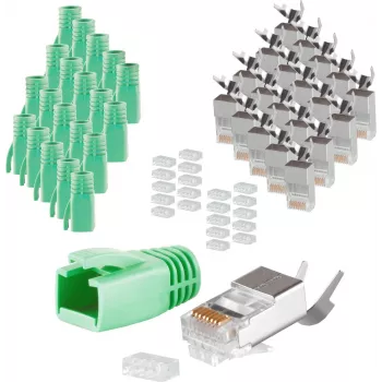 Wire connector RJ-45 ShiverPeaks 72067-20G Green