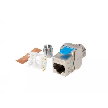 Keystone Module Lanberg KSF8-4000 Flat Blue Silver RJ-45