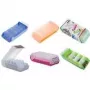 helit Flashcard Box BeeBox, A8, Base: Lime-Translucent Lid: Translucent-White, made from polystyrene, Dual-use lid (H6901059)