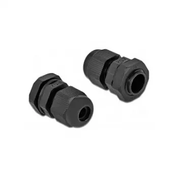 Cable Gland DeLOCK 60192 Black Plastic 10 pc(s)