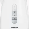 Electric kettle SEVERIN 1 L 2200 W white — cordless, 360° base, concealed heating element