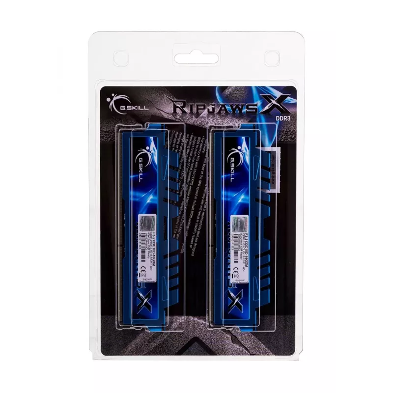 Desktop DDR3 16GB (2x8GB) 2133MHz G.SKILL RipjawsX 240-pin DIMM, 1.6V, CL12, dual-channel, heatsink