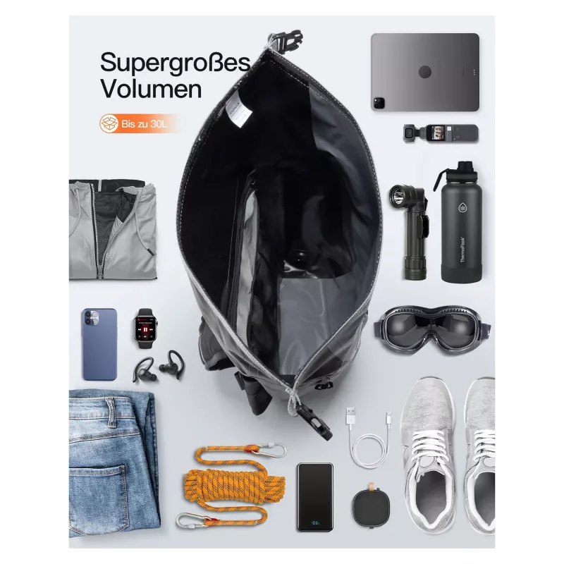 inateck notebook backpack BP06003 gray/black 25-30L