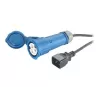 APC Power Cord, C20 to IEC309 (16A), 2.5m, 2.5 m, 230 V, 16 A
