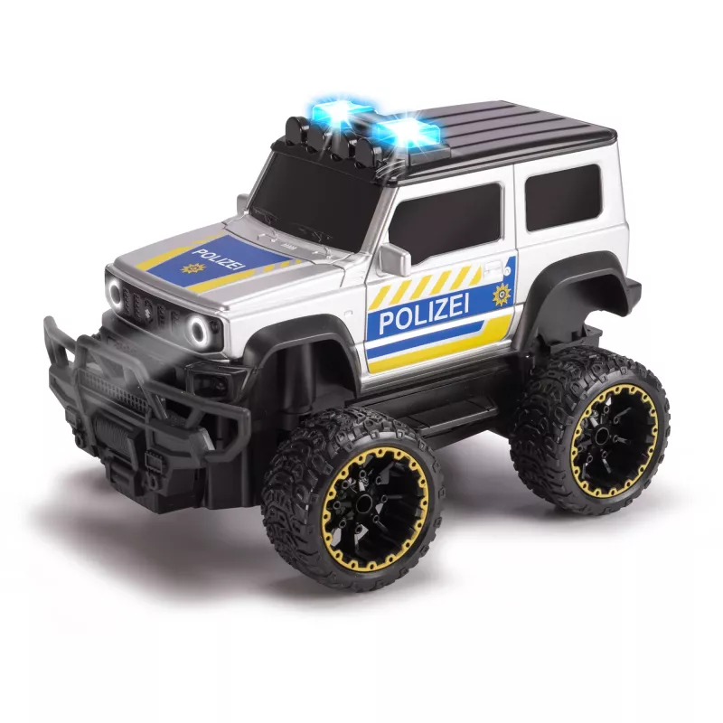 Die-cast RC Suzuki Jimny Police 1:24 scale by Simba‑Dickie, remote-controlled model, 1:24