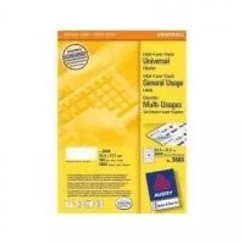 Avery - Labels - White - A4 (210 x 297 mm) - 100 pc(s). 56) (3668)