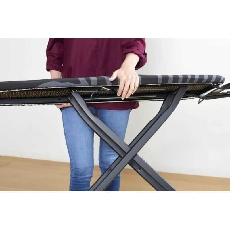 Full-size ironing board Taurus 994178000 — 410 x 1250 mm, adjustable height up to 930 mm, cotton cover, black