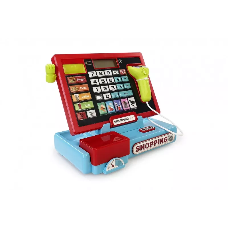 Cash register with scanner and scale