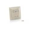 Equip Cat.6A German Modular Faceplate