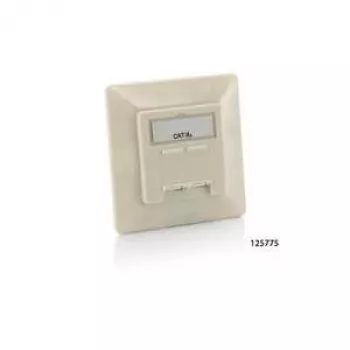 Equip Cat.6A German Modular Faceplate
