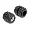 DeLOCK EX Cable Gland M25 black 2 pieces Polyamide