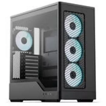Computer Case AEROCOOL D520A Midi-Tower ATX Tempered Glass RGB — black
