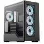 Computer Case AEROCOOL D520A Midi-Tower ATX Tempered Glass RGB — black