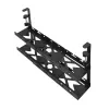 Desk cable organizer MACLEAN MC-102 — 2-level under-desk tray, max load 5 kg, max length 728 mm, black
