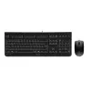 Keyboard Mouse included CHERRY DC 2000 Universal USB AZERTY Belgian Black