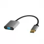 LogiLink CDA0109 Cable Gender Changer DisplayPort to VGA 0.15m Black Grey