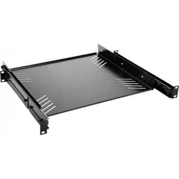 Rack shelf Omnitronic 30100840 1U extendable — adjustable 1U steel shelf for 19 inch racks