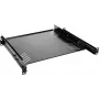 Rack shelf Omnitronic 30100840 1U extendable — adjustable 1U steel shelf for 19 inch racks