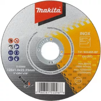 Cutting Disc INOX Makita D-65969-50 125 x 1.00 mm, pack of 50