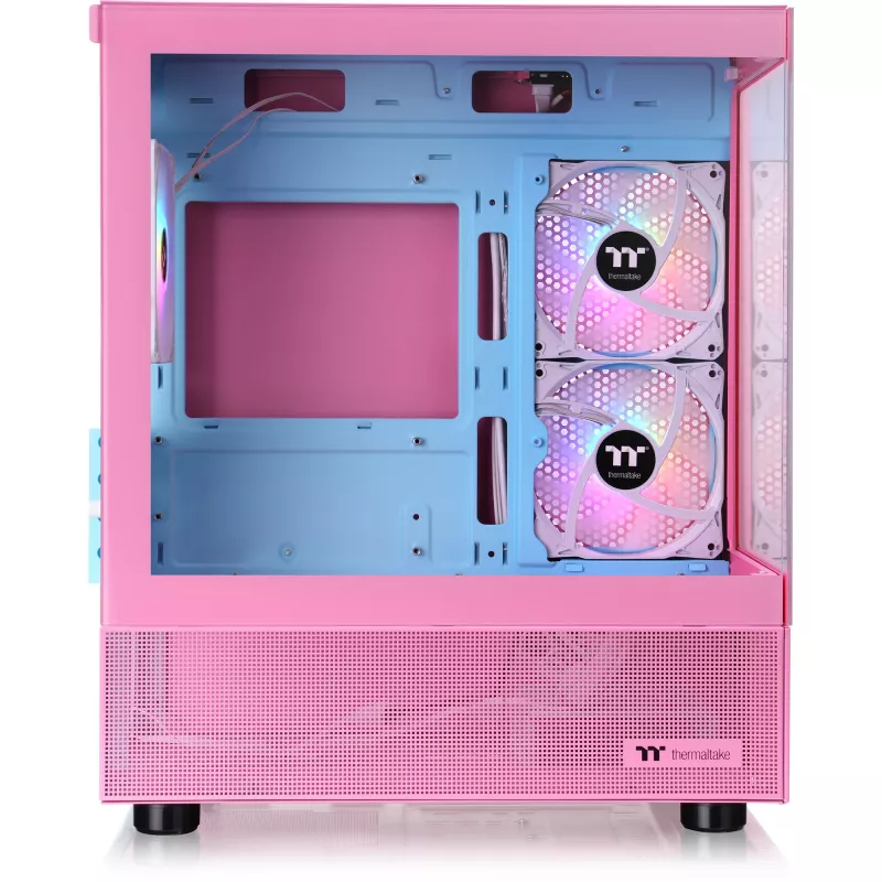 View 170 TG ARGB , Tower-Enclosure pink, Tempered Glass x 2