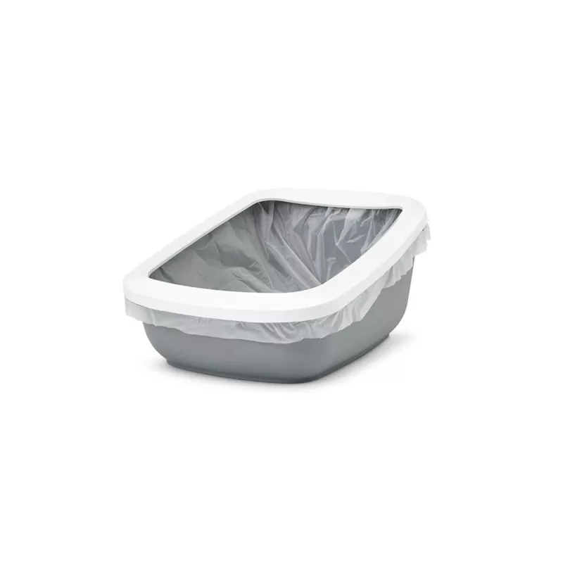 Litter box Savic Aseo Jumbo enclosed cat tray 67.5×48.5×29 cm, grey, plastic