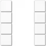 JUNG A 504 TSA WW 4-gang push-button set, white