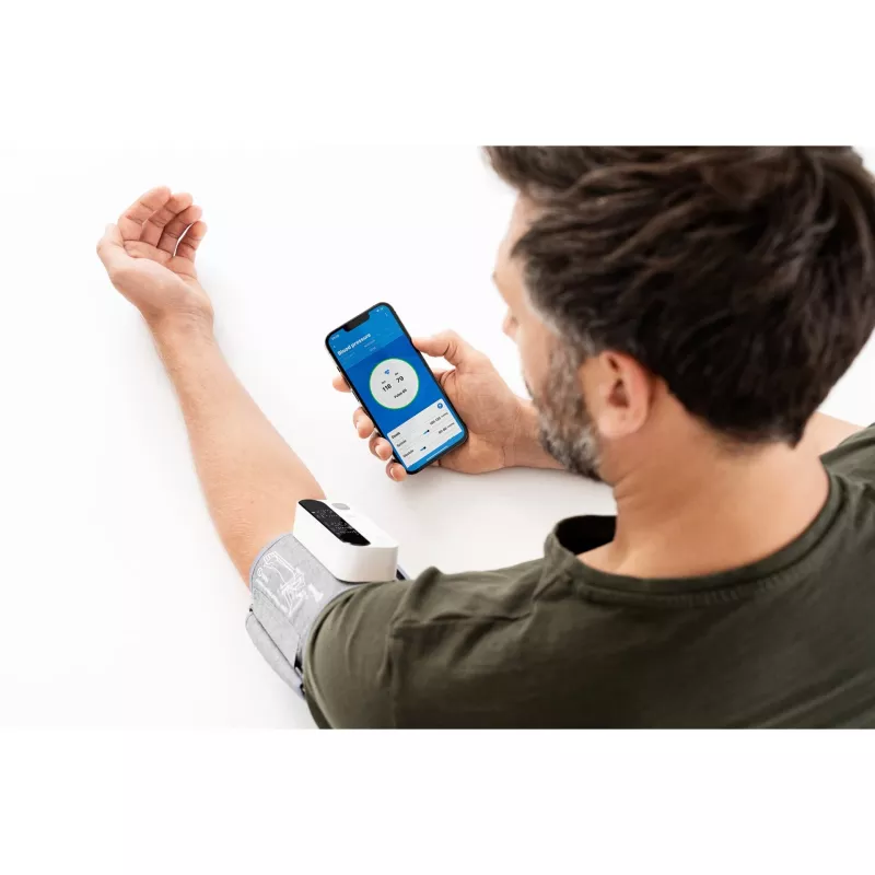 Beurer BM 59 Upper Arm Blood Pressure Monitor, Bluetooth, White/Black