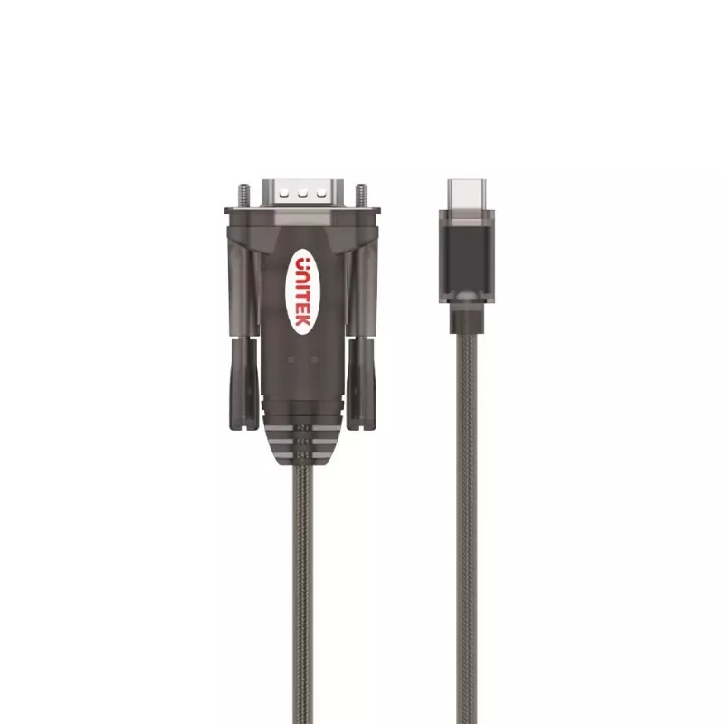 Unitek Y-1105K USB-C to RS-232 Adapter, 1.5 m, Black