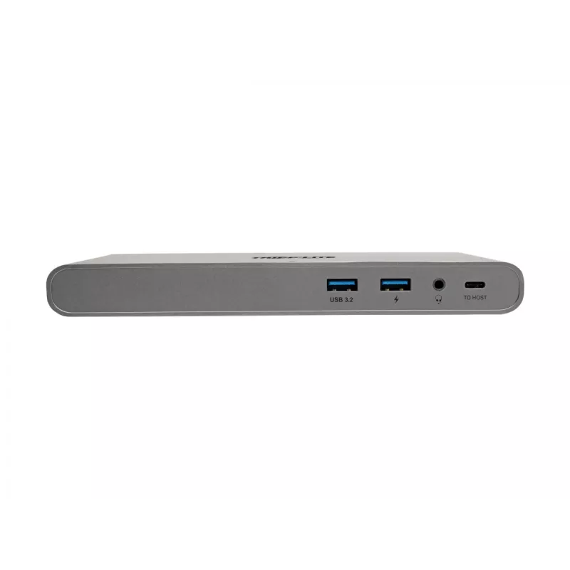 Eaton Tripp Lite USB-C Dock, Triple Display - 4K HDMI/DisplayPort, VGA, USB 3,2 Gen 1, USB-A/USB-C Hub, GbE, 100W PD Charging, International Power Cables - docking station - USB-C