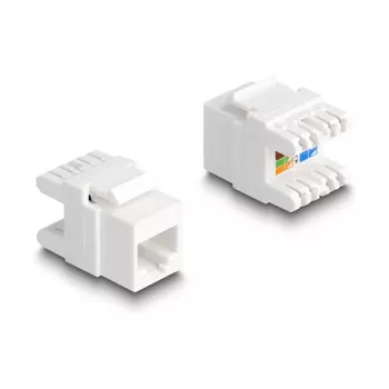 Keystone Module DeLOCK 88131 Flat RJ-45 White