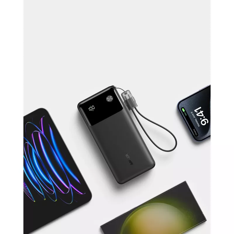 PowerBank with USB-C cable 20000 mAh 30W Black