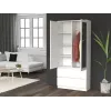 Topeshop SS-90 BIEL LUSTRO bedroom wardrobe/closet 5 shelves 2 door(s) White