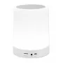 Manhattan Sound Science Bluetooth Speaker, 5 hour Playback time, Range 10m, microSD card reader (32GB), Aux 3.5mm connector, Output 3W, USB-A charging cable included, 1200mAH battery, Bluetooth v5, Built-in hanger, White, 3 Year Warranty