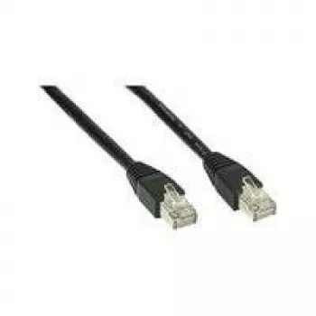 Wentronic Goobay CAT 5e Patch Cable, U/UTP, Black, 50 m - CCA Copper Mix (68652)