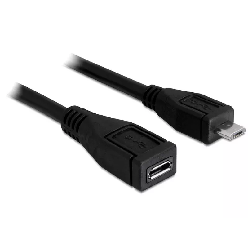 USB Cable DeLOCK 83248 USB 2.0 1m Micro-USB B Black