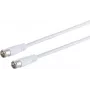 Coaxial satellite cable ShiverPeaks 80107-128 — 100% shielded, F-Quick to F-Quick, 1.5 m