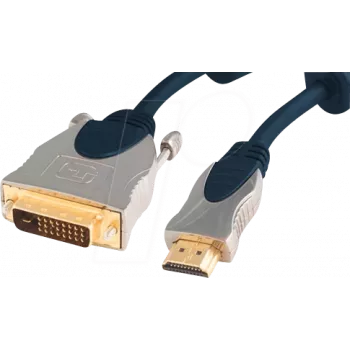 Video cable adapter ShiverPeaks SP77480 1m HDMI Type A DVI-D Blue
