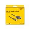 DeLOCK 61400 cable gender changer USB A RS-232 Black