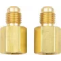 Adapter testo 0554 3113 for refrigerant hoses — 1/4 inch to 5/16 inch SAE and 7/16 inch to 1/2 inch UNF