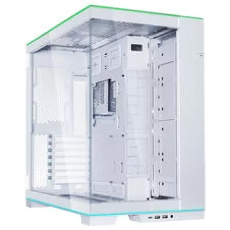 Lian Li O11 Dynamic EVO RGB PC-Enclosure Bundle, Midi-Tower, ARGB, Tempered Glass + 6x UNI FAN SL-INF Reverse Blade Fan - White