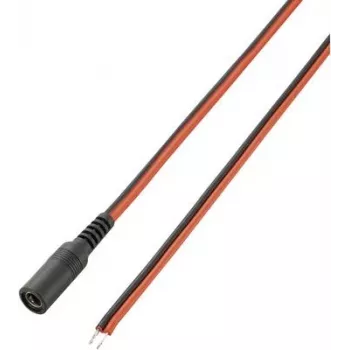 VOLTCRAFT Niedervolt-Connection Cable Niedervolt-Socket - Cable, open end 5.5 mm 2.5 mm 5.5 mm 2.5 mm 2 m 1 pc(s) (93025c181)