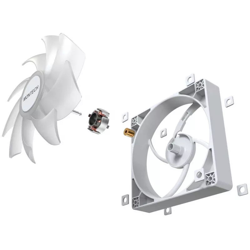 Case fan pack Montech GF120 PWM ARGB 3-in-1 — 120mm PWM fans with ARGB lighting